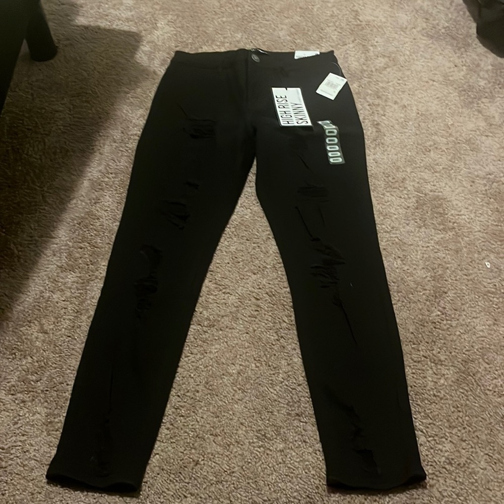 High rise black junior size 9 Macy’s almost famous